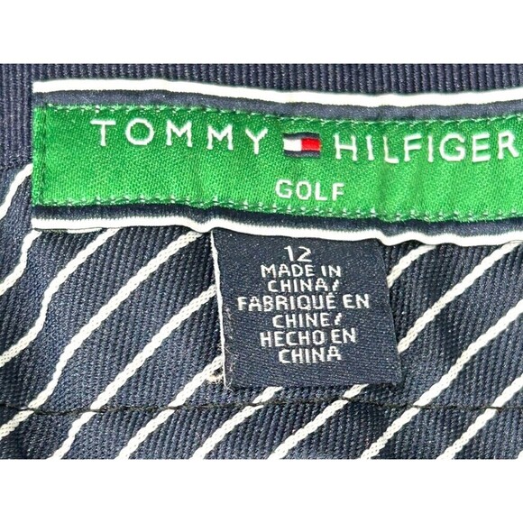 Tommy Hilfiger Golf Women Sz 12 Black Madras Plaid Bermuda Shorts Cotton Casual - Picture 11 of 12